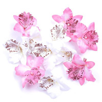 Orchid flower hair clip for women (8cm 3.15") - 1 pc.