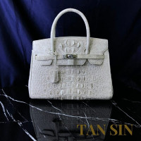 Bag of bones color crocodile genuine leather (TAN SIN) - 1pcs