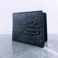 Men's wallet 100% genuine crocodile leather (TAN SIN) - 1 pc.