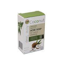 Organic coconut soap against Acne (Nature) - 120g.