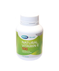 Natural vitamin E 100mg (MEGA) - 100 capsules.