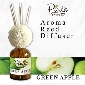 Green Apple Aromatherapy Reed Diffuser (Pinto Natural) - 50 ml. Green Apple Aromatherapy Reed Diffuser (Pinto Natural) - 50 ml.