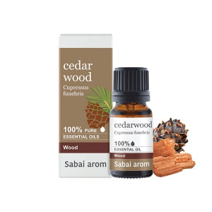 Cedar Wood China 100% Pure Essential Oil  (Sabai Arom) - 10ml.
