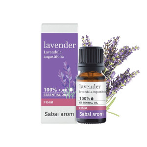 Lavender 100% Pure Essential Oil  (Sabai Arom) - 10ml.