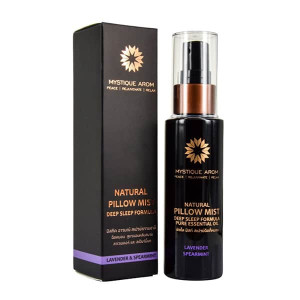 Lavender & Spearmint - Natural Pillow Mist Sleep Spray (Mistique Arom) -60ml. Lavender & Spearmint - Natural Pillow Mist Sleep Spray (Mistique Arom) -60ml.