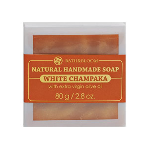 White Champaka Natural Soap (Bath&Bloom) - 80g. White Champaka Natural Soap (Bath&Bloom) - 80g.