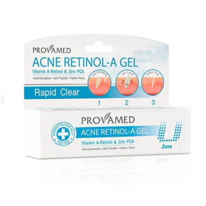 Facial Gel against acne with Vitamin A (Provamed) - 10g.