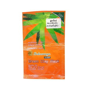 Mask clay for the face Green Clay (SABUNNGA) - 10g. Mask clay for the face Green Clay (SABUNNGA) - 10g.