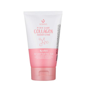 Pink Collagen Radiant & Firm Oil Control Facial Foam Scrub (SCENTIO) - 100g. Pink Collagen Radiant & Firm Oil Control Facial Foam Scrub (SCENTIO) - 100g.
