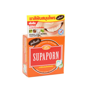 Guava Leaf Herbal Toothpaste (Supaporn) - 25g. Guava Leaf Herbal Toothpaste (Supaporn) - 25g.