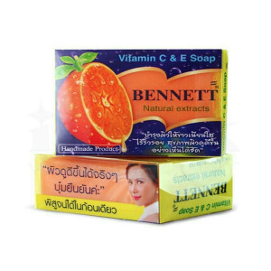 Whitening Soap with Vitamin C (Bennett) - 100g. Whitening Soap with Vitamin C (Bennett) - 100g.