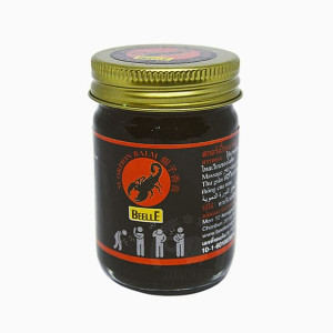 Thai black balm with scorpion venom (Beelle) - 200g. Thai black balm with scorpion venom (Beelle) - 200g.