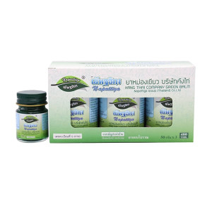 Green Herbal Balm (NAPATTIGA) 50g x 3pcs