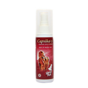 Analgesic Spray Capsika 25 Body (Bangkok Lab) - 100ml. Analgesic Spray Capsika 25 Body (Bangkok Lab) - 100ml.