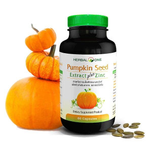 Pumpkin Seed Extract with Zinc (Herbal One) - 60 caps Pumpkin Seed Extract with Zinc (Herbal One) - 60 caps