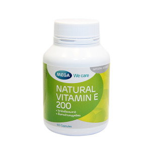 Natural vitamin E 200mg (MEGA) - 60 capsules. Natural vitamin E 200mg (MEGA) - 60 capsules.