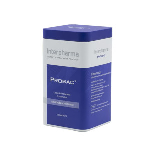 PROBAC7 Lactic Acid Bacteria Combination 6 Probiotics + 1 Prebiotic (Interpharma) - 30 sachets. PROBAC7 Lactic Acid Bacteria Combination 6 Probiotics + 1 Prebiotic (Interpharma) - 30 sachets.
