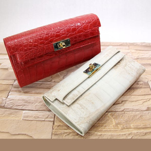 Clutch for women from 100% genuine crocodile skin AL078 (Findig) - 1 pc.