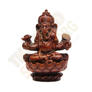 Statuette elephant-headed god Ganesha, luck and wisdom - 11cm.