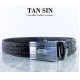 Crocodile Leather Belt Men's Bone Brown (TAN SIN) - 1.5 Inch