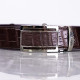 Men's Natural Crocodile Leather Brown Belt (TAN SIN) - 1.5-inch.